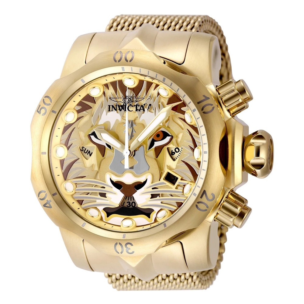 🔥Invicta Venom Lionheart 54mm Mesh Band SWISS Ronda Movement Men’s Watch 48170