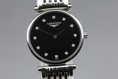 Longines Grand Classic L4.209.4 Women’s Watch 24mm 12P Black Quartz [Near MINT]