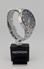 Movado Men’s SE Pilot 42mm SS Chrono W Sil/Blk Dial; #42.1.14.1225~July Special