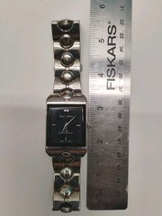 Paul Jardin Mens Vintage Watch Black Rectangle Face, Needs Battery