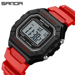 SANDA 2156 Men Military LED Digital Sport Watch Waterproof Chronograph Stopwatch