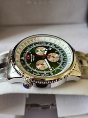 Swiss Alpine Military Green Dial Chronograph Date Display Men’s Watch 7078.9134