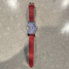 Lavender Salvador Dali Face With Stunning Red Leather Band Japan Movement