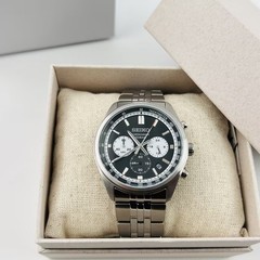 Seiko Essentials SSB429 Men’s Chronograph Quartz Watch Black Dial New/Box 41.5MM