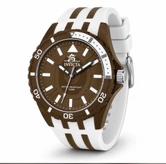 Invicta Subaqua Men’s Analog Watch Brown Dial White/Brown Strap (70034) New