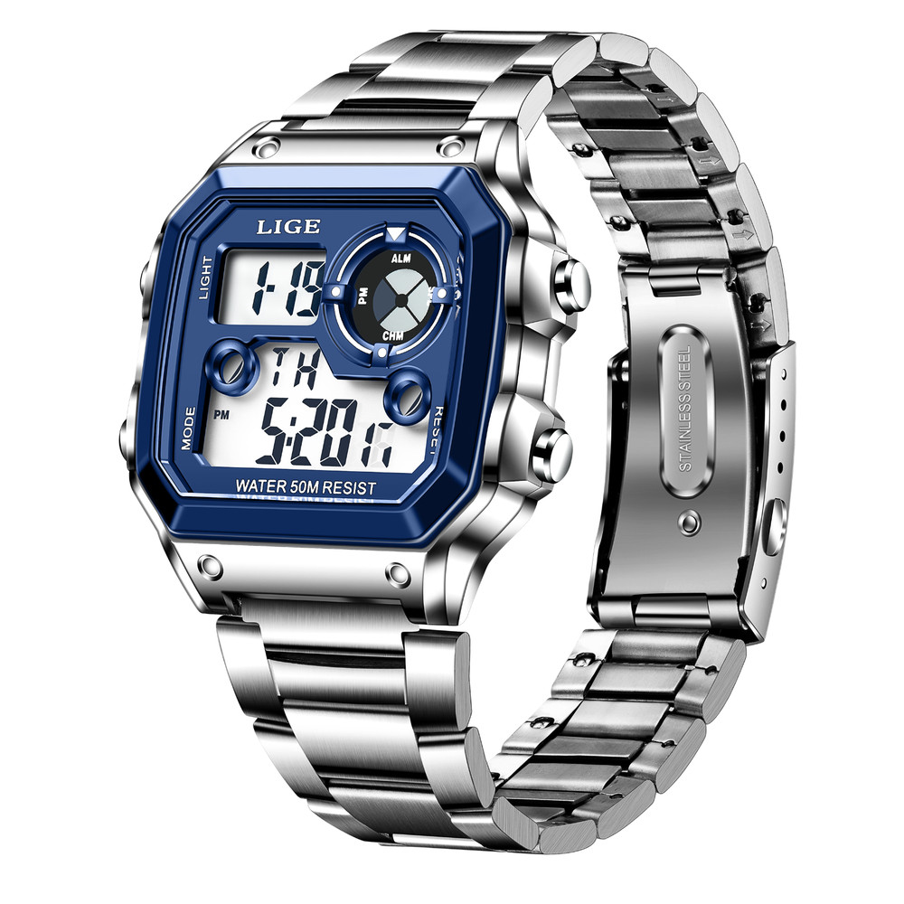 Men Watch Quartz Military Digital Chronograph Luminous Waterproof Boy Wristwatch