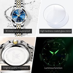OLEVS Women’s Two Tone Stainless Steel Analog Quartz Watch