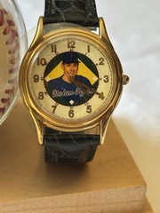 Fossil Limited Edition Nolan Ryan Watch and signed baseball- 1135 /5000