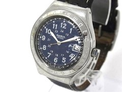 ■Working item■ SWATCH Swatch IRONY SS x Leather Quartz Life Waterproof Watch