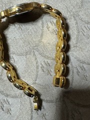 Ladies Gold Tone Elizabeth Taylor Analog Watch #1