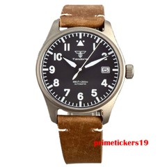Tandorio Titanium 39mm Automatic Men’s Pilot Watch Sapphire NH35A PT5000 20Bar