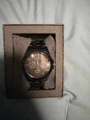 BULOVA 98C121 DAY DATE BLACK DIAL IP BLACK STAINLESS STEEL MENS’S WATCH 43 MM