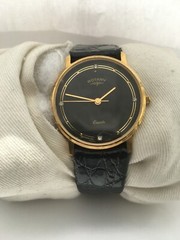 Rotary Unisex Swiss Made Quartz 50MT WR Stone Dial Leather Strap Watch 217913345