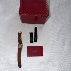 Cartier Ladies 18k Yellow Gold Tank Solo