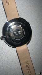 Pandora Icon Black Face Watch Black Crown Diamond 811060BK