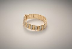 Cartier Baignoire 18k Yellow Gold Off White Roman Dial Quartz Women’s Watch