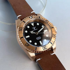 Tandorio 40mm Classic Diving Bronze Watch Men’s Automatic Miyota8215 Sapphire