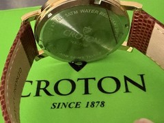 CROTON MEN’S WATCH M. CN 307266 NEW BATTERIES QUARTZ SWISS MADE NEW BATTERY