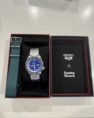 Seiko 5 Sports x Rowing Blazers Blue Dial Automatic Day/Date Watch w Box