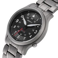 BERNY Titanium Watches for Men, Men’s Field Wrist Watch 5ATM Waterproof, Lumi…