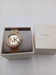 MICHAEL KORS MK5784 Parker Gold Logo Crystal Pave Women’s Watch (Z3-C7)