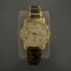 Michael Kors Women’s Gold Tone Quartz Chronograph Date Analog Bracelet Watch