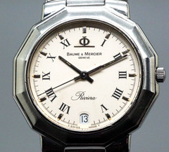 Baume & Mercier Riviera 5131.2 Vintage Quartz Men’s Watch 34mm Roman White Dial