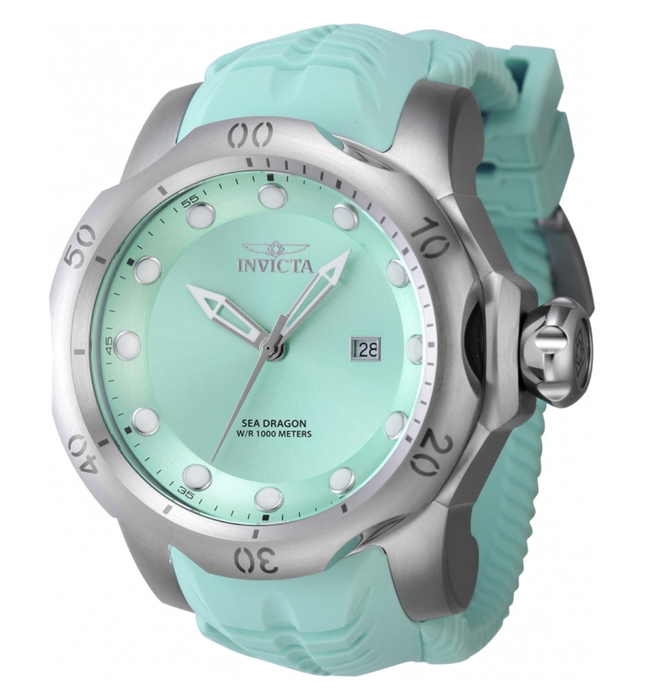 Invicta Venom Sea Dragon Men’s 54mm Turqoise Swiss Quartz 1000M WR Watch 45491