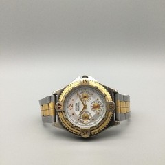 Vintage Guess Waterpro Mens Watch 37mm Two Tone Day Date New Battery 7.25″