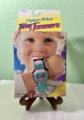 Vintage Fisher-Price Time Jammers digital kids watch from the 1980s.