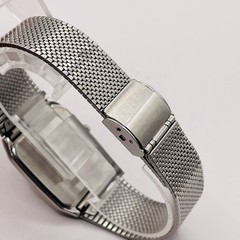 Vintage SEIKO Chronos Quartz 9021-5130 Square White Dial Men’s Watch New Battery