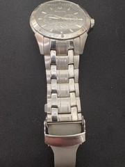 Mens Bulova C860841 Stainless Steel Day Date 24hr Calendar Watch