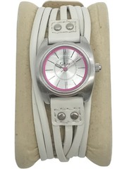 KAHUNA Women’s White Pink Dial Multi-Strap Wristwatch Pre-Loved