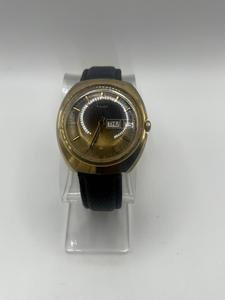 Vintage 70s Timex Viscount Automatic Watch (Runs) Read Desc. As Is