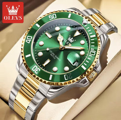 OLEVS Men Quartz Watch Luxury Waterproof Luminous Stainless Steel New Gift 2025