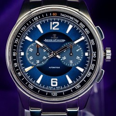JLC Jaeger-LeCoultre Polaris Chronograph Q9028181 42mm Steel Blue 2023 Full Set