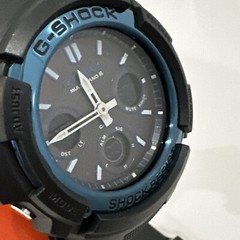 Casio G-Shock Men’s Solar Blue Dial Black Resin Strap 46mm Watch AWGM100A-1A