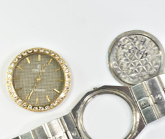 Concord Mariner for Parts Stainless Steel Diamond Bezel is 14k gold