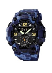 Activa Black Ops Digital 56 mm Watch Camouflage Blue ACW1637-003
