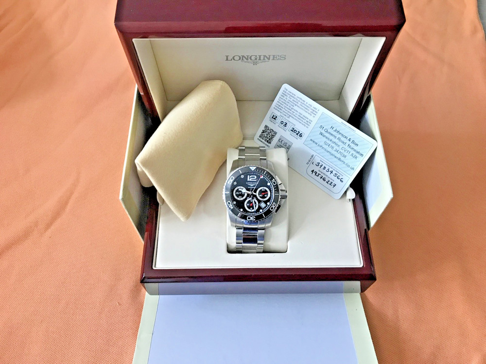 Longines HydroConquest Men’s Black Watch – L3.883.4.56.6
