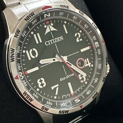 CITIZEN Eco-Drive AVION Stainless Steel Men’s Watch BM7551-50X X NEW MSRP $325