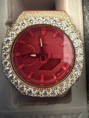 Casio G-Shock GA-2100-4A Original Moissanite Diamond Bizel Watch for Men