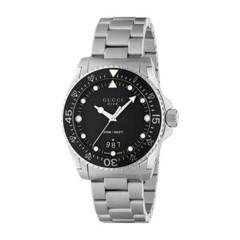 Gucci Dive Watch YA136301B Watch 40mm Black Men’s Steel Swiss Made