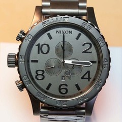 NEW Authentic NIXON Watch Mens 51-30 CHRONO Gunmetal A0831062 GIFT FAST SHIPPING
