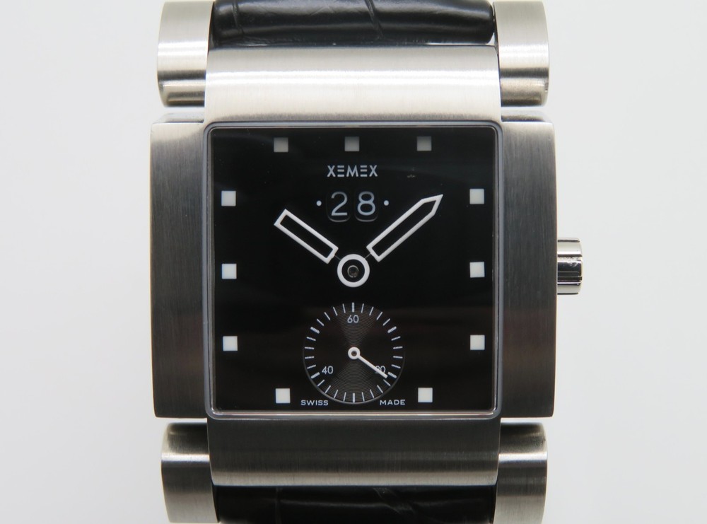 Xemex “Big Date” 2700-151 Men’s 38mm Stainless Steel Swiss Automatic Wristwatch