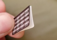 2x DECALs for CASIO ABC-30 NEW! Matt polyester laminate selfAdhesive
