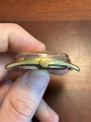 BEAUTIFUL 17 Jewel Swiss Mechanical Mens Watch 1960s 35mm Gold Filled NOT WRKING