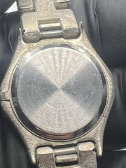 Vintage Polini Quartz Watch Butterfly Hands Silver Tone Bracelet