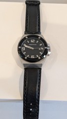 SIMPLE ELEQUENT “ROADSTER COLLECTION” RARE,CHRISTIAN VAN SANT! LEATHER AUTOMATIC