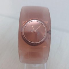 Issey Miyake watch, model O, designed by Tokujin Yoshioka, clear brown, waterpro